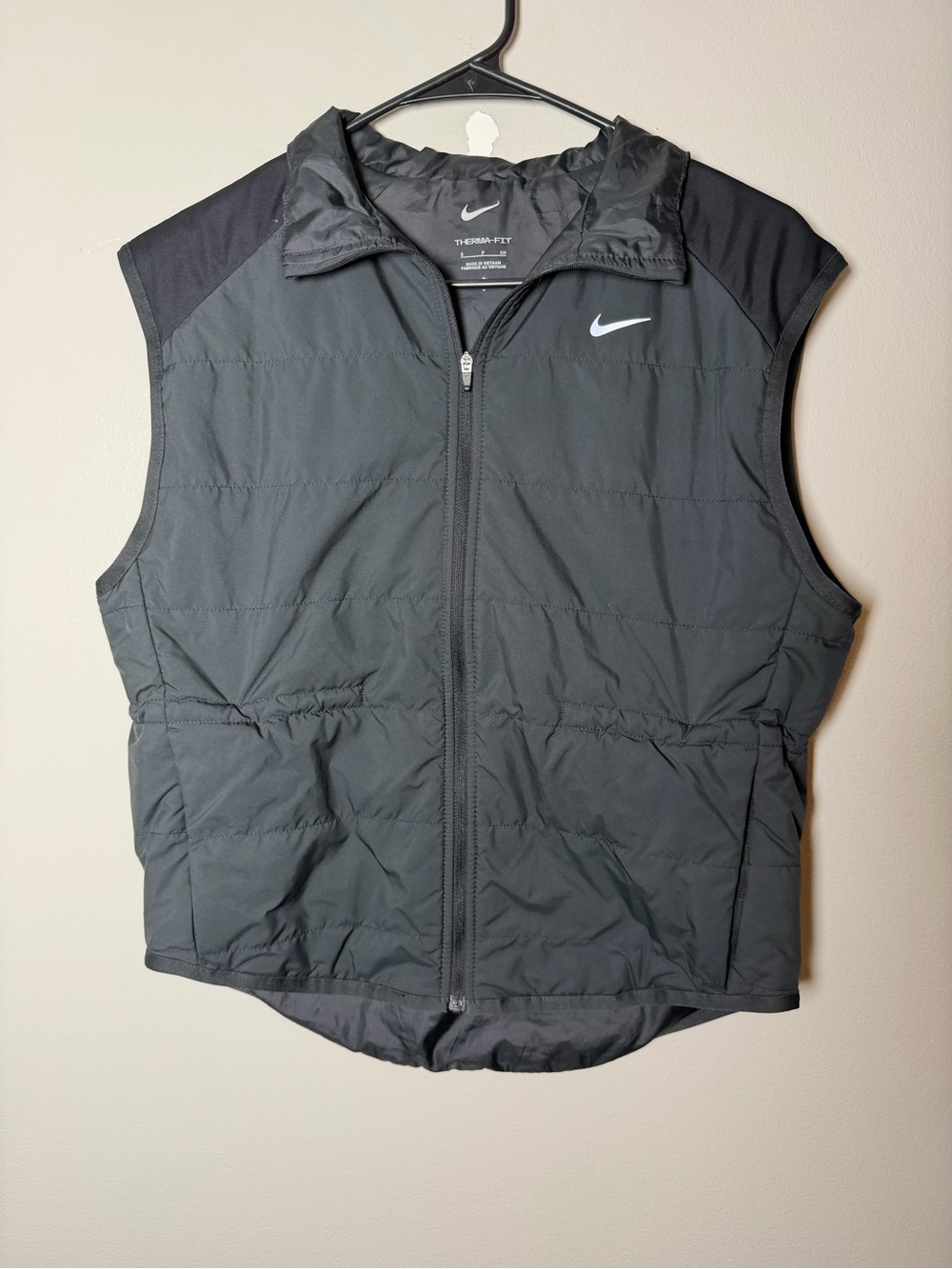 Nike Therma Fit Black Quilted athletic Vest size small